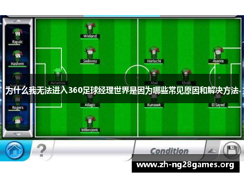 为什么我无法进入360足球经理世界是因为哪些常见原因和解决方法